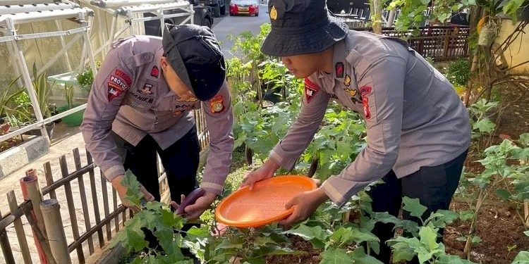 Satuan Brimob Polda Metro Jaya Dukung Ketahanan Pangan Lewat Budidaya Tanaman dan Perikanan