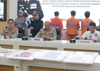 Polda Jatim Amankan Tiga Tersangka Pembuat dan Penyebar Video Hoax Gubernur