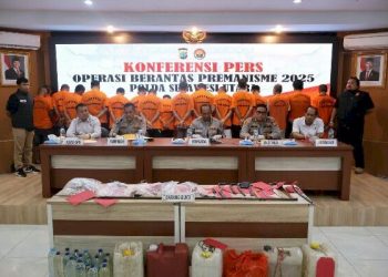 18 Hari Operasi Berantas Premanisme, Polda Sulut Ungkap 189 Kasus dan Amankan 63 Tersangka