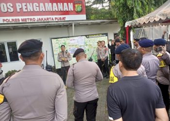 Wakapolres Jakarta Pusat Pimpin Rapat Jelang Pengamanan Aksi Unjuk Rasa di Monas