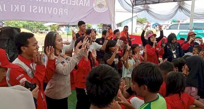 Polda Metro Lakukan Trauma Healing untuk Korban Kebakaran di Penjaringan