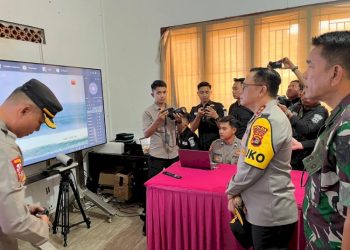 Kapolda Lampung Pimpin Monitoring Operasi Bencana Tuhuk Krakatau di WSL Krui Pro 2025