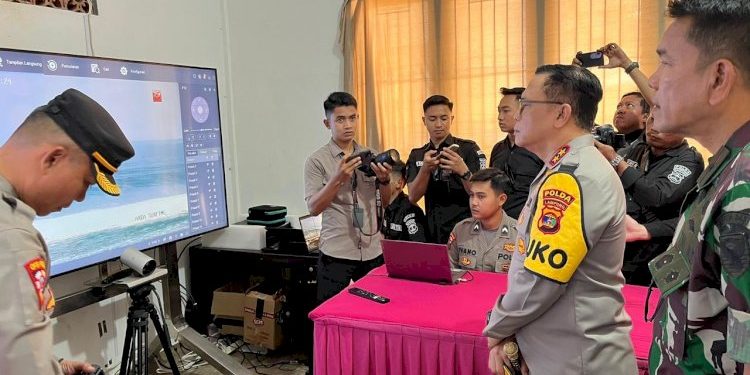 Kapolda Lampung Pimpin Monitoring Operasi Bencana Tuhuk Krakatau di WSL Krui Pro 2025
