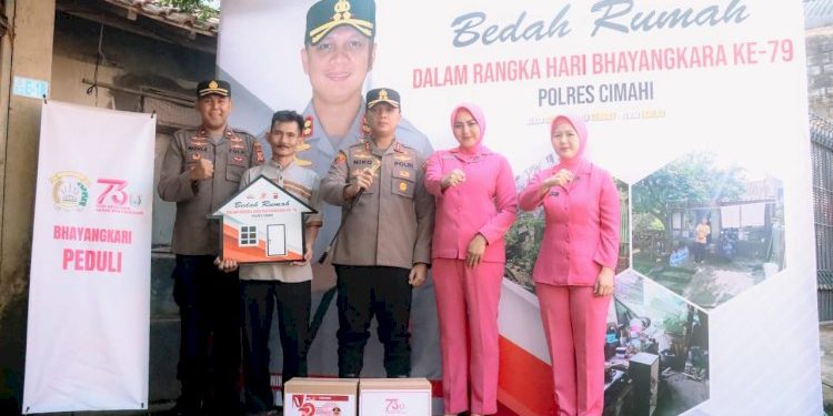 Kondisi Rumah Rusak Parah, Kapolres Renovasi Rumah Purnawirawan Polri