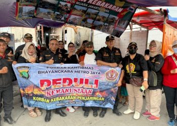 Aksi Kemanusiaan untuk Korban Kebakaran di Kapuk Muara oleh Pokdarkamtibmas Bhayangkara