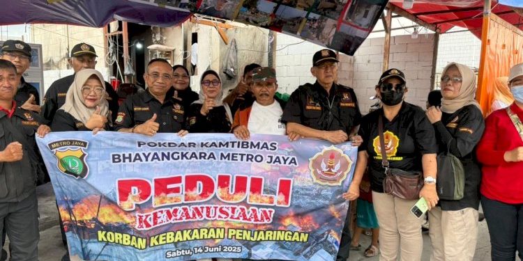 Aksi Kemanusiaan untuk Korban Kebakaran di Kapuk Muara oleh Pokdarkamtibmas Bhayangkara