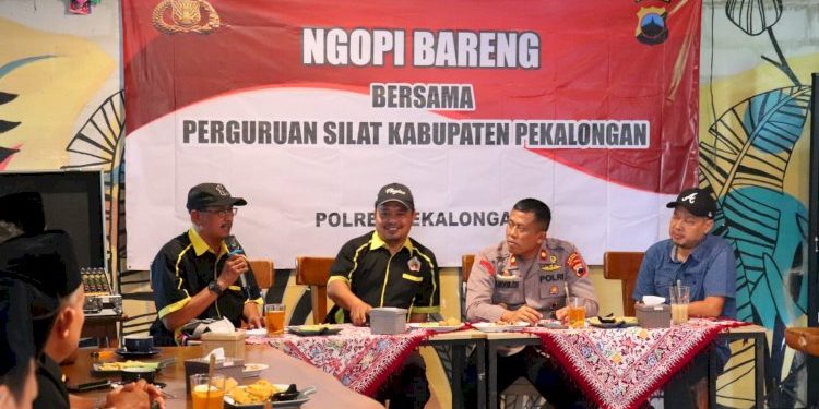 Silaturahmi Polres Pekalongan Ngopi Bareng Bersama Ikatan Pencak Silat Indonesia