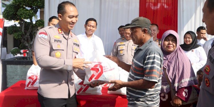 Bazar dan Pasar Murah Paket Sembako Oleh Polres Tegal Kota