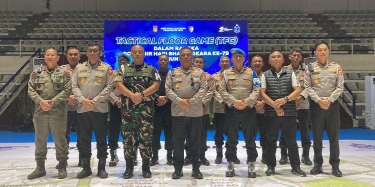 Polri Selenggarakan Tactical Floor Game Jelang HUT Bhayangkara ke-79, 5800 Personel Siaga Amankan Monas