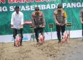 Kapolri dan Gubernur Yogyakarta Menanam Jagung Bersama Sri Sultan Hamengku Buwono X