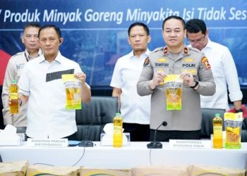 Kecurangan Minyak Goreng di Depok Terungkap Ribuan Liter Disita Polri