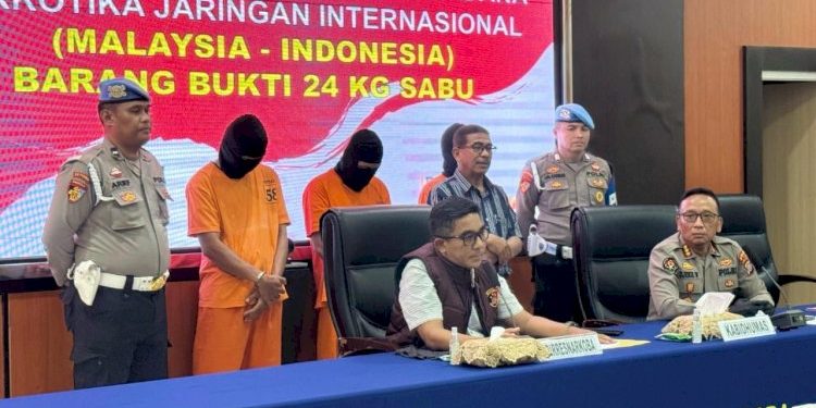 Polisi Gagalkan Peredaran 24 Kg Sabu di Palu, Tiga Tersangka Ditangkap
