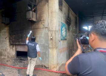 Pengeringan Kayu di Pekalongan Terbakar