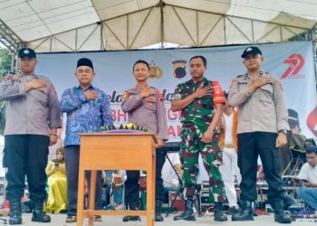 Santunan Anak Yatim dan Hiburan Semarak Hari Bhayangkara Ke-79 Polsek Lebakbarang