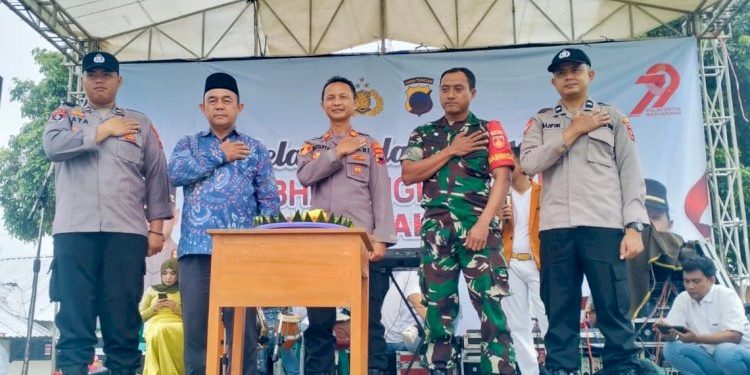 Santunan Anak Yatim dan Hiburan Semarak Hari Bhayangkara Ke-79 Polsek Lebakbarang