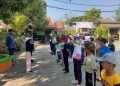 Pelatihan Polisi Cilik di SD Negeri 1 Pekuncen Wiradesa oleh Satlantas Polres Pekalongan