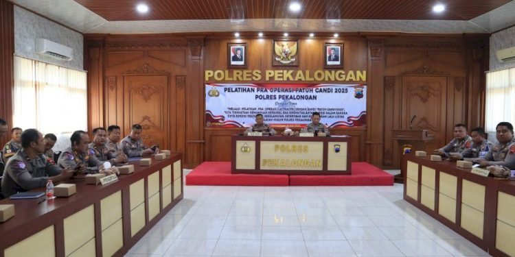 Latihan Pra Operasi Patuh Candi 2025 oleh Polres Pekalongan