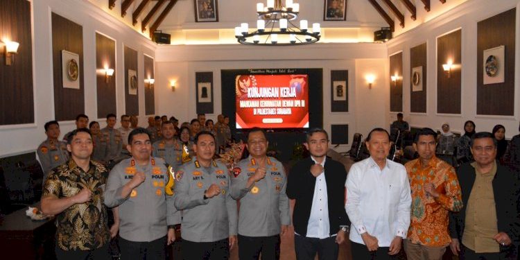 MKD DPR RI ke Polrestabes Surabaya Pastikan Sosialisasi Penggunaan TNKB Khusus Anggota DPR RI