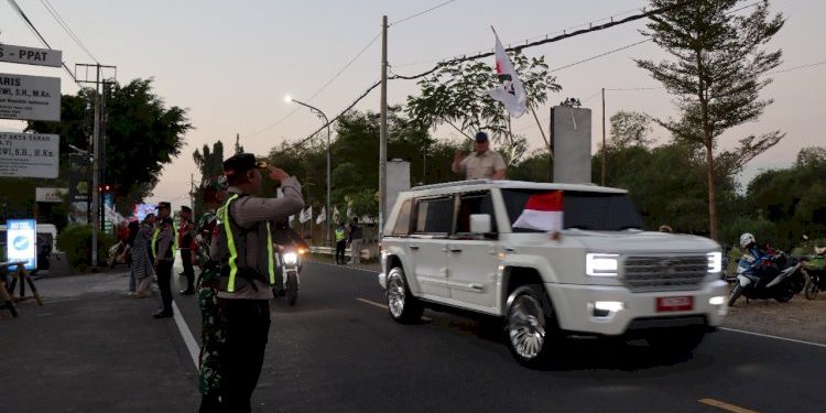 Pengamanan Ketat Polisi Menyambut Kunjungan Presiden dan Wakil Presiden