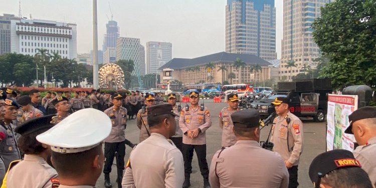 1.632 Anggota Polisi Dikerahkan Amankan Aksi Ojol di Silang Selatan Monas