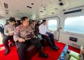 Kapolri Monitor Titik Api Melalui Udara dan Tinjau Kesiapan Penanganan Karhutla Riau