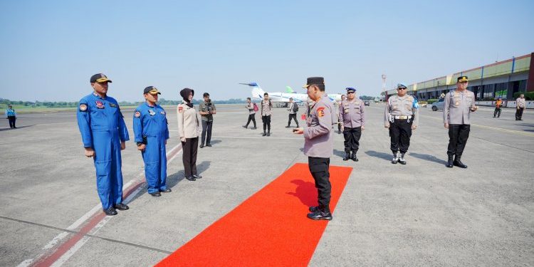 Kapolri Berangkat ke Lampung untuk Groundbreaking SPPG Polri