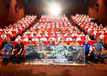 Tumbuhkan Patriotisme, Lanud Husein Sastranegara Ajak Siswa SMA 13 Bandung Nonton Bareng Film Perjuangan