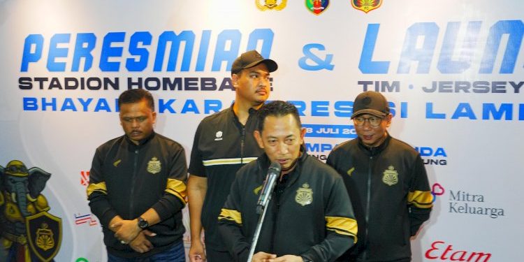 Peluncuran Bhayangkara Presisi Lampung FC, Kapolri Ingatkan Semangat Bersatu