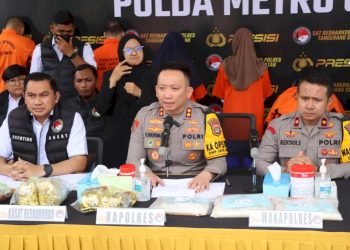 Penyalahgunaan Narkotika Terungkap, Polres Tangsel Sita 642 Kg Ganja, 7,8 Kg Sabu dan 1,1 Kg MDMA