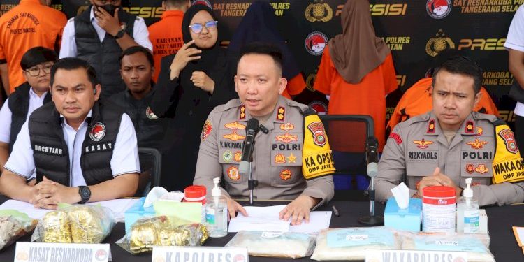 Penyalahgunaan Narkotika Terungkap, Polres Tangsel Sita 642 Kg Ganja, 7,8 Kg Sabu dan 1,1 Kg MDMA