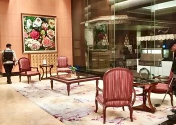 Satuan Brimob Amankan Kunjungan Presiden Senat Kerajaan Kamboja Melalui Sterilisasi Titik Strategis