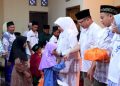 Hari Pertama Tinggal di Rumah Dinas, Kapolres Pekalongan Bagikan Kasih kepada Anak Yatim