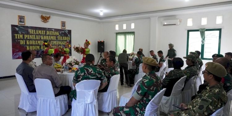 Lomba Koramil Teladan di Korem 051/Wijayakarta, Koramil 06 Cimanggis Terima Penilaian