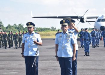 Pangkoopsud III Pimpin Sertijab Danlanud Leo Wattimena, Tekankan Peran Strategis Pangkalan Timur