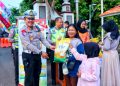 Polres Pekalongan Adakan GPM di CFD Kajen, 2 Ton Beras Habis Dalam Sekejap