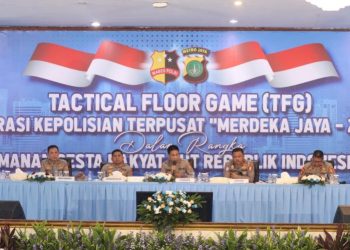 Brimob Polda Metro Jaya Tingkatkan Pengamanan HUT RI ke-80 dengan Tactical Floor Game