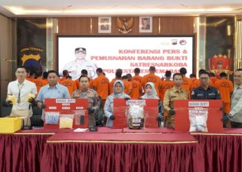 Polrestabes Semarang Ungkap 163 Kasus Narkotika Sejak Januari 2025