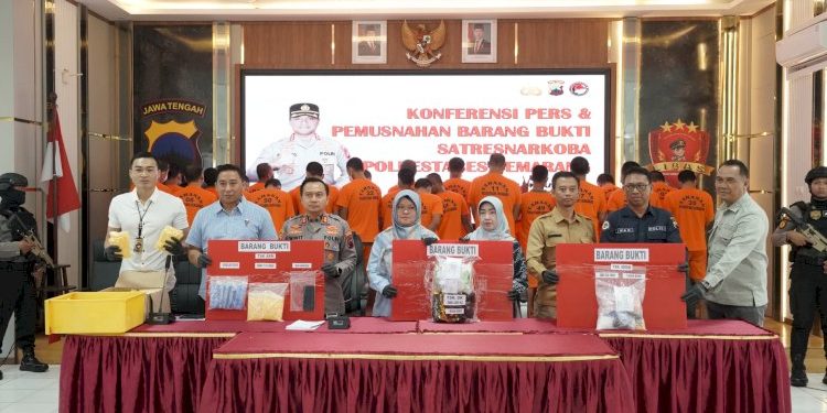 Polrestabes Semarang Ungkap 163 Kasus Narkotika Sejak Januari 2025