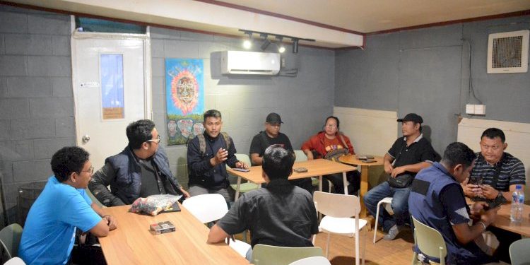 Satgas Operasi Damai Jalin Silaturahmi dengan Wartawan di Timika