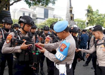 Polrestabes Semarang Kerahkan 977 Anggota Untuk Amankan Aksi Unjuk Rasa Buruh