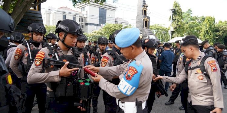 Polrestabes Semarang Kerahkan 977 Anggota Untuk Amankan Aksi Unjuk Rasa Buruh