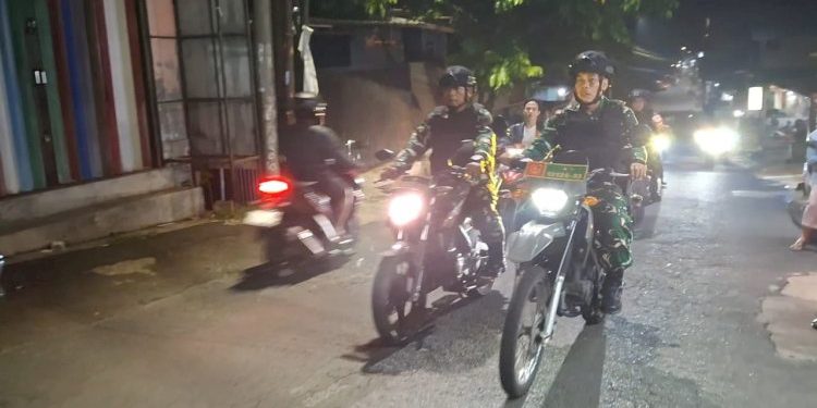 Patroli Gabungan Koramil Sukmajaya untuk Jaga Kamtibmas Kota Depok
