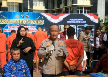 Narkoba di Sumbar, Polda Ungkap 37 Kasus dan Tangkap 56 Tersangka