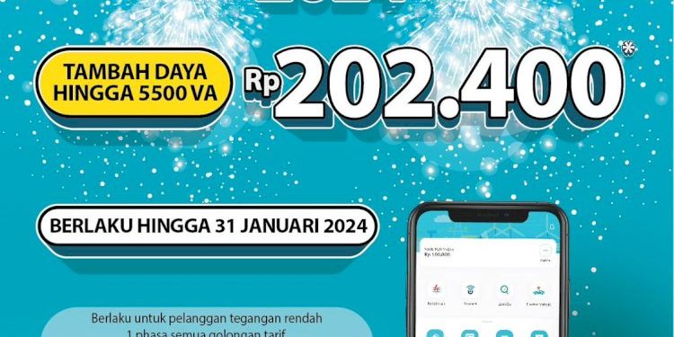 Promo Tambah Daya PLN Rp202400 untuk Daya 5500 VA yang Diminati Pelanggan