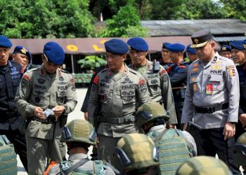 Laksanakan Misi Kemanusiaan, Polri Gelar Apel Pasukan Alpha Bravo Moskona 2025