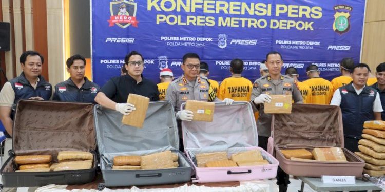 Pengungkapan Kasus Ganja 78 Kilogram oleh Polres Metro Depok, Enam Tersangka Ditangkap