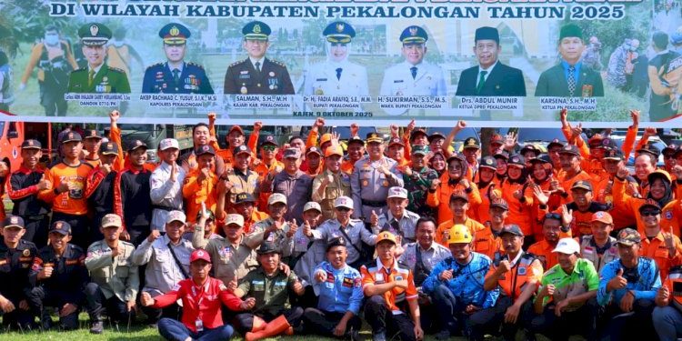 Kapolres Pekalongan dan Forkopimda Gelar Apel Kesiapsiagaan Hadapi Musim Penghujan