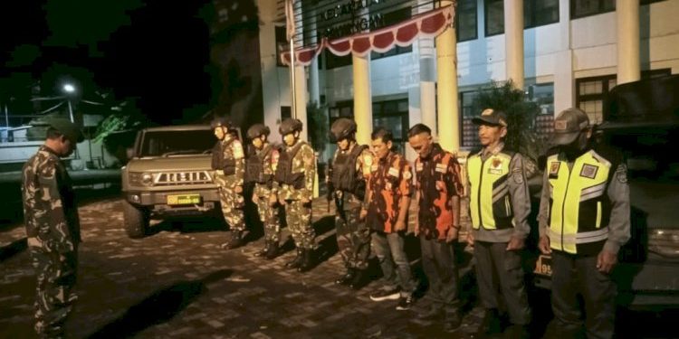 Jaga Stabilitas Wilayah, Koramil 05 Sawangan Laksanakan Patroli Malam Menggunakan Kendaraan Taktis