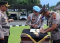 Kapolres Pekalongan Pimpin Upacara Serah Terima Jabatan Wakapolres dan Kasat Lantas