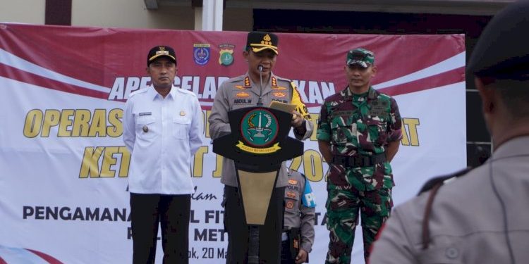 Gelar Pasukan Operasi Ketupat Jaya 2025 dihadiri Dandim 0508 Depok